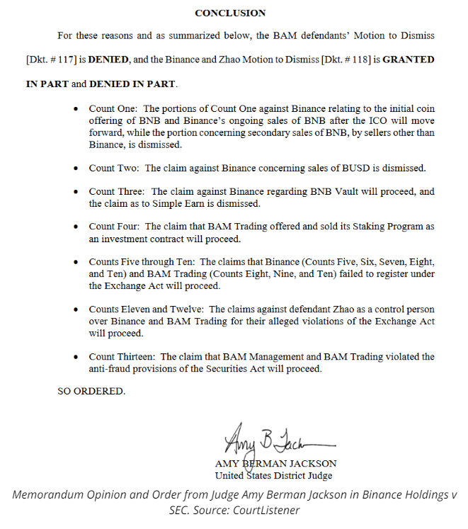 SEC Binance Lawsuit: Main Charges Upheld, Hearing Set for July 9 3 crypto news