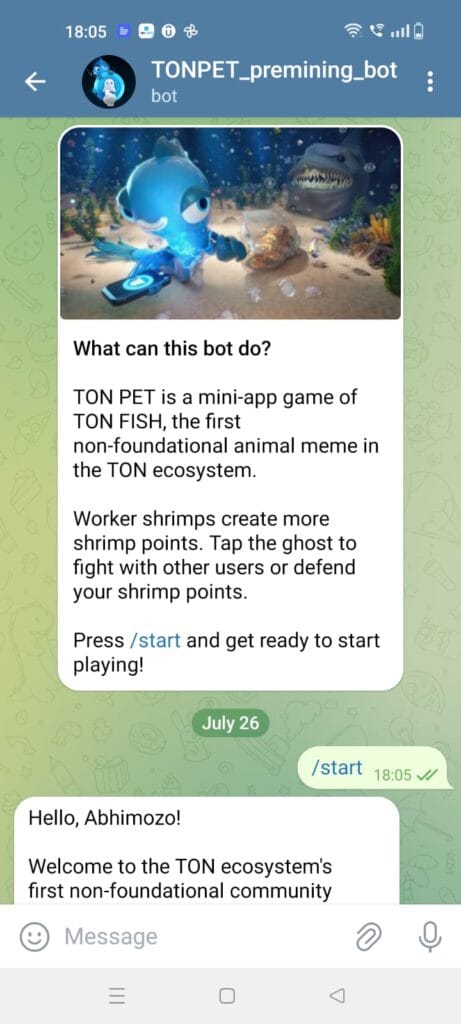 TON FISH Airdrop: Play the Fun Telegram Mini-Game TONPET_Premining_Bot 3 crypto news