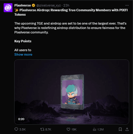 Pixelverse $PIXFI Token Airdrop: Didn't Receive Free Coins? 3 crypto news