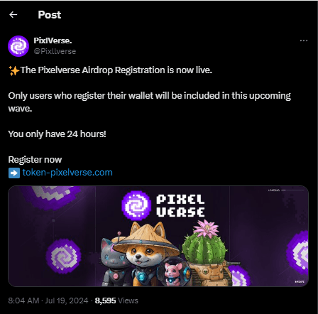 Pixelverse $PIXFI Token Airdrop: What Went Wrong On July 18th? 4 crypto news