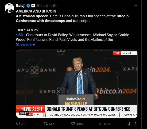 Donald Trump Bitcoin 2024: "On Day One, I Will Fire Gary Gensler" 3 crypto news