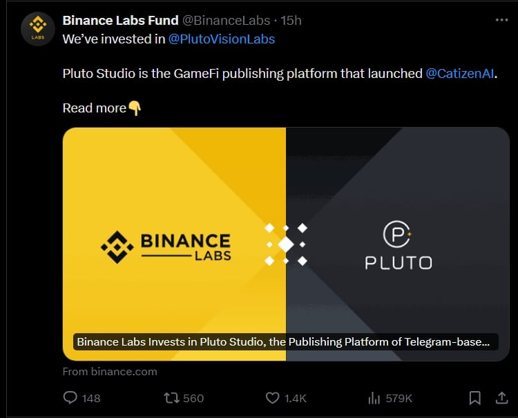 Binance Lab Catizen: Boosting Web3 Gaming Potential 3 crypto news