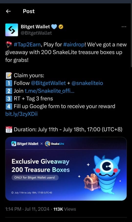 SnakeLite Crypto Partners with Bitget: A New Era for Gaming Enthusiasts 3 crypto news