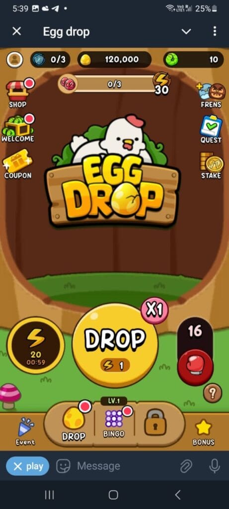 Egg Drop Gomble Game: How to Play & Earn $G Coins 3 crypto news