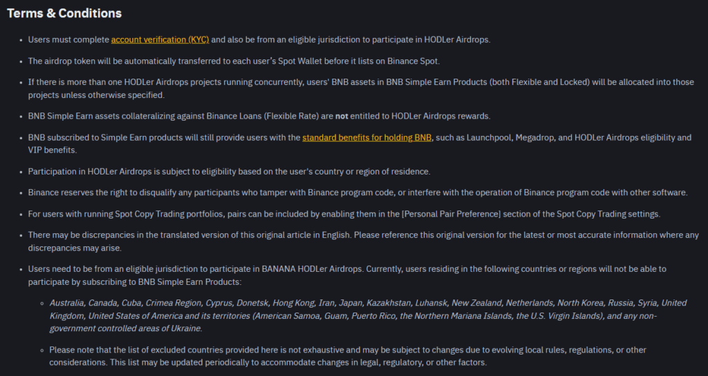 Banana Gun $BANANA Token Airdrop: Binance's First Free HODLer Airdrop! 4 crypto news