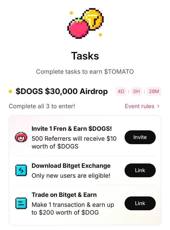 Get Rich Quick: Tomarket's $30000 $DOGS Giveaway is Your Ticket! 3 crypto news