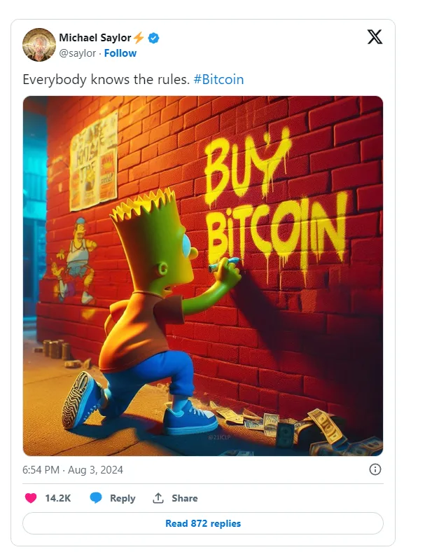 Michael Saylor Bitcoin Poster: A Golden Opportunity for Investors? 2 crypto news