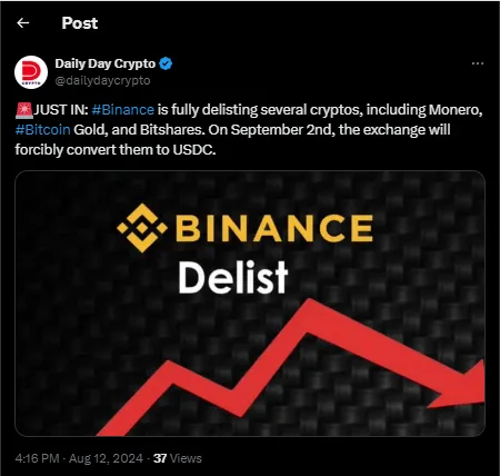 Binance Altcoin Announcements: New Listings and Delistings 4 crypto news