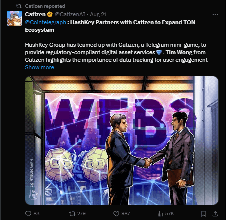 Catizen Airdrop Mini Game Center Rewards List: Grab Hashkey, Binance Cats, Sofamon Gacha & More! 3 crypto news