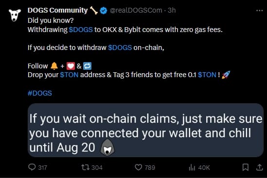 DOGS Coin Price: $0.0009 on Binance Listing? 4 crypto news