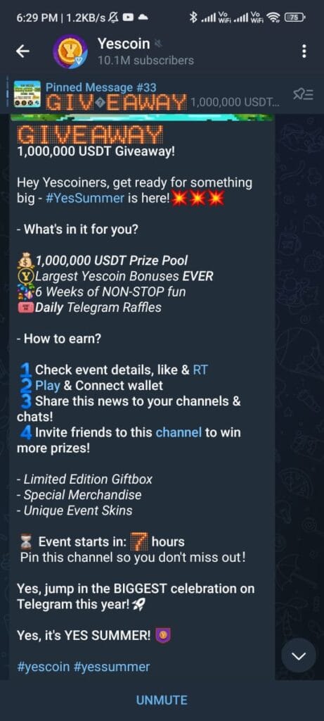 YesCoin: 1,000,000 USDT Prize Pool 3 crypto news