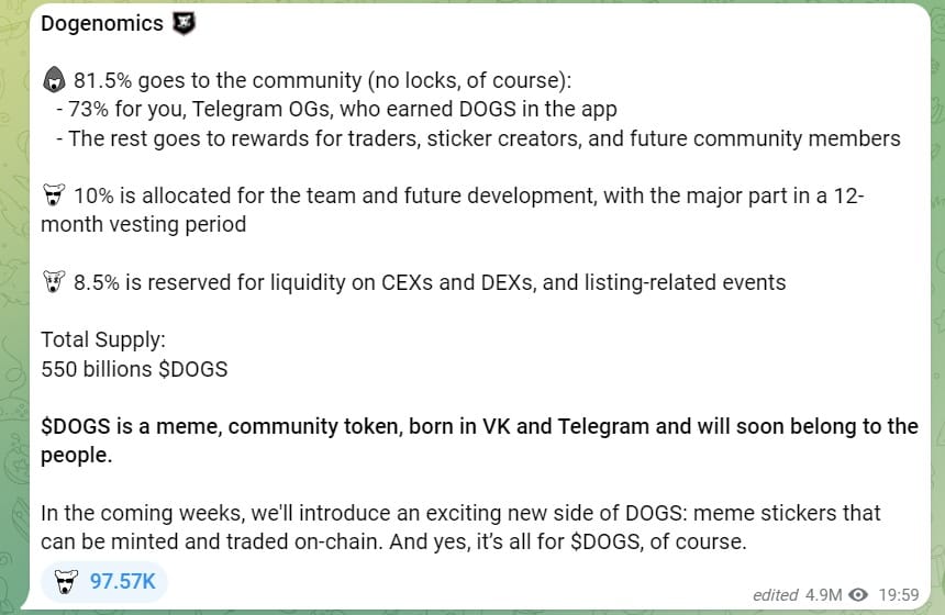 Sell DOGS Tokens: How to Claim $DOGS Airdrop? 2 crypto news