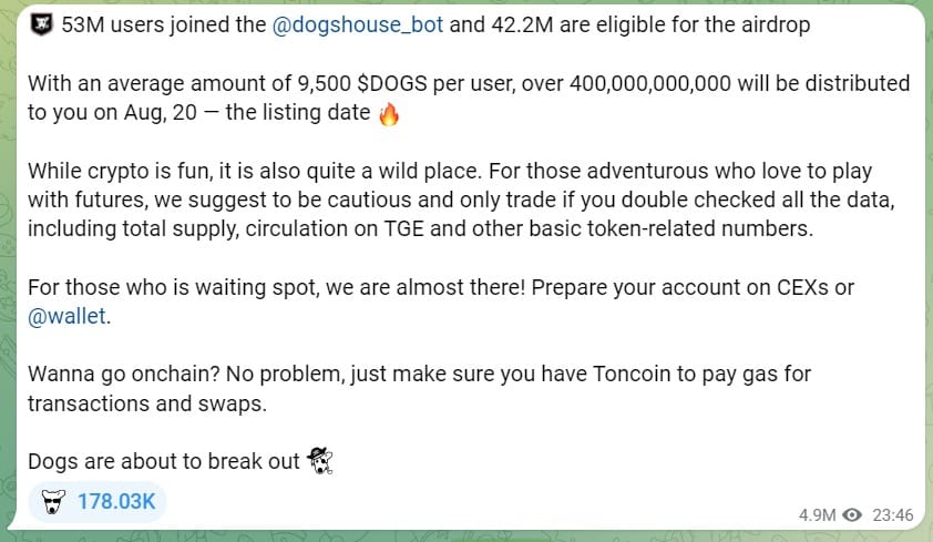 Sell DOGS Tokens: How to Claim $DOGS Airdrop? 11 crypto news