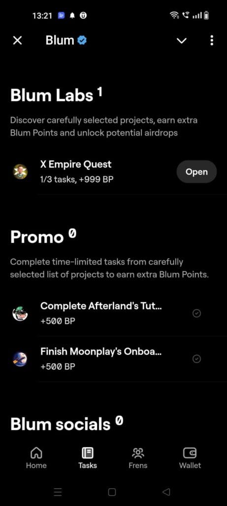 Blum Airdrop: Get X Empires 0.8% Future Airdrop in Blum Tasks 4 crypto news