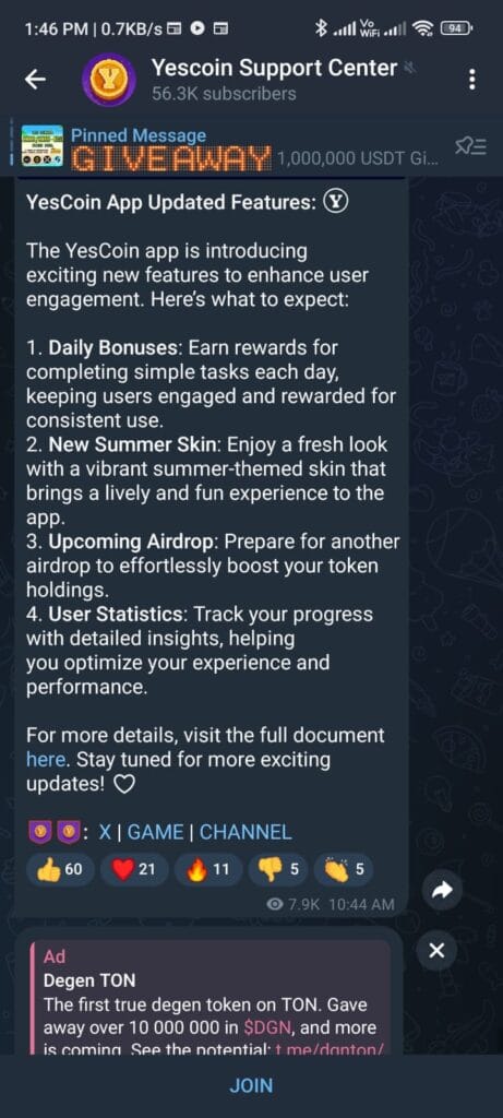 YesCoin Listing Date Out! Earn Free Coins for Real Money Before 1st October! 2 crypto news