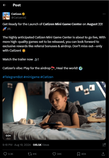 Catizen Airdrops & Massive Rewards Coming on 22 August! 2 crypto news