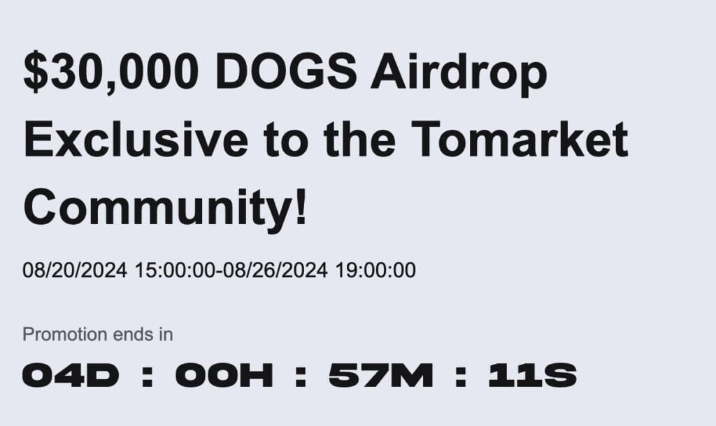 DOGS Listing vs Tomarket Listing: A Crypto Showdown! 4 crypto news