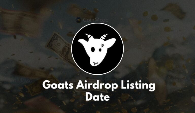 Goats Airdrop listing date