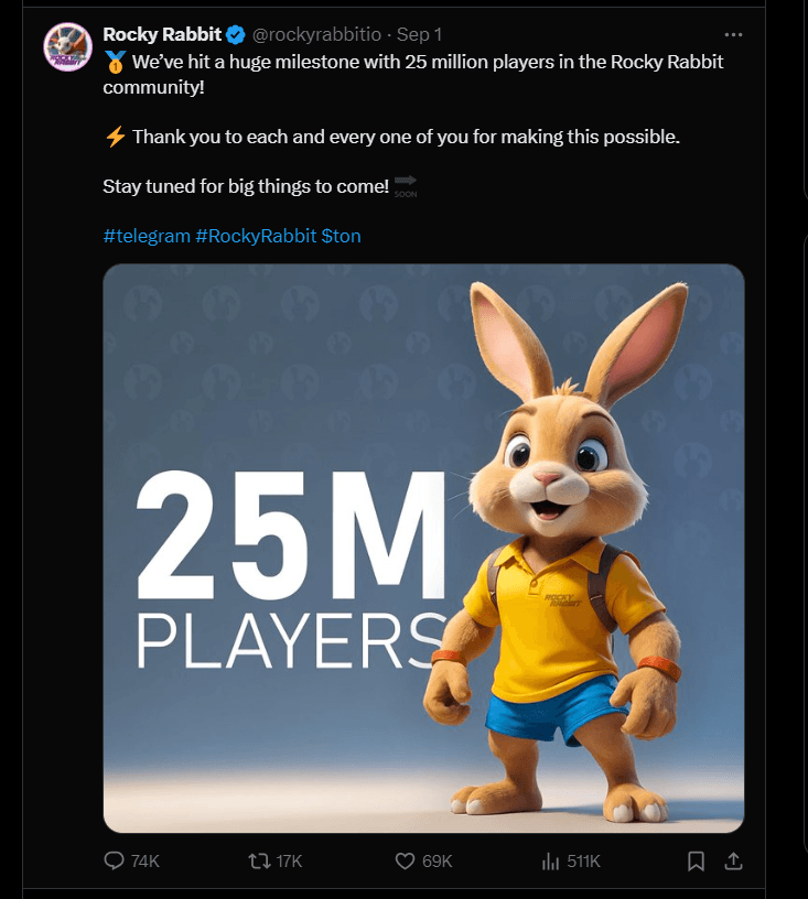 Rocky Rabbit Price Prediction Revealed! Listing on September 23: $RBTC Surge to $0.04? 3 crypto news