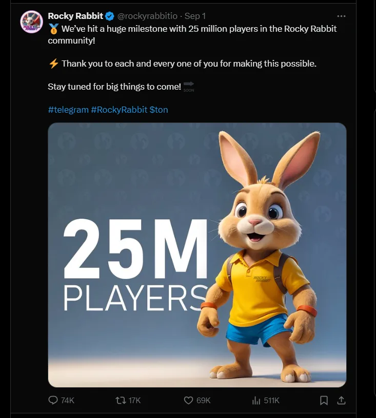 Rocky Rabbit Price Prediction Revealed! Listing on September 23: $RBTC Surge to $0.04? 3 crypto news