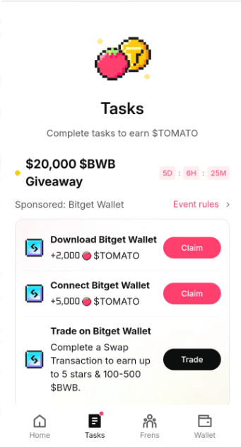 Tomarket Airdrop Price: $20,000 Giveaway, $BWB Rewards +Tomarket Stars & More! 2 crypto news