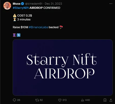 Starrynift Airdrop: Step-by-Step Guide to Earn Free $SNIFT Tokens 3 crypto news