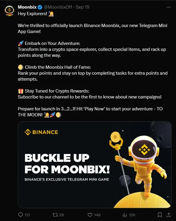 Moonbix Listing Date Countdown: Grab Free $BIX Before November 4th 2 crypto news