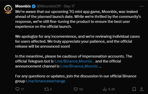 Moonbix Listing Date Countdown: Grab Free $BIX Before November 4th 4 crypto news