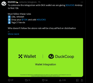 Ducks Airdrop Listing Date Confirmed for Sep 30th: What's the Price Prediction? 3 crypto news
