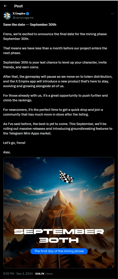 X Empire Daily Combo: Top Profitable Tools for September 3, 2024 2 crypto news