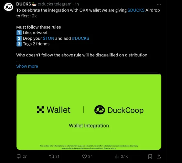 Ducks Airdrop Listing Date Officially Confirmed: Mark Your Calendar for September 30th! 3 crypto news