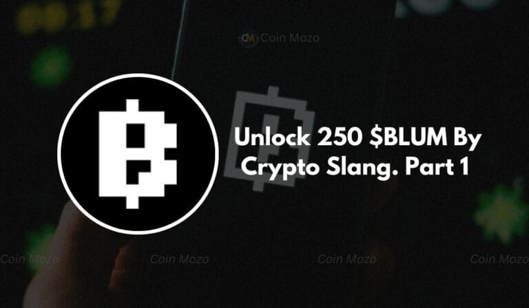 Crypto Slang Part 1 Blum Code