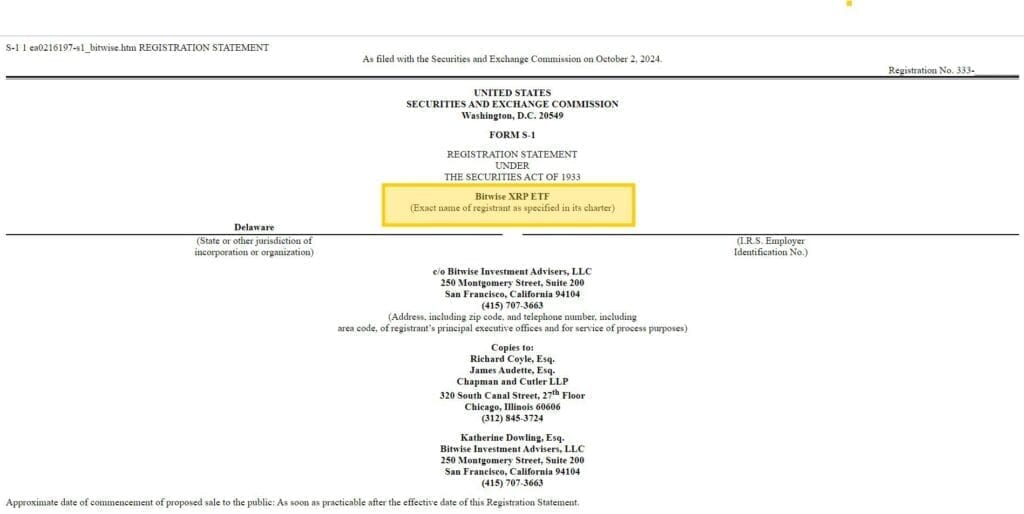 Bitwise XRP ETF Approval on October 7th: Will It Transform the Crypto Market? 4 crypto news