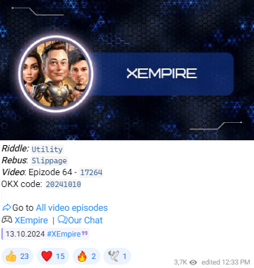 X Empire Riddle of the Day: Unlock Your 11th October Reward 2 crypto news