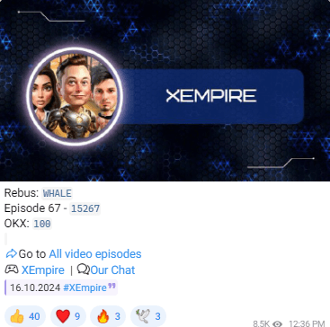 X Empire Riddle of the Day: Unlock Your 16th October Reward 2 crypto news