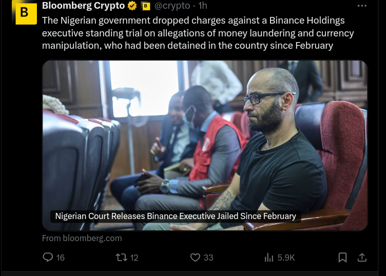 Nigeria Drops Charges Against Binance Executive Tigran Gambaryan: A Legal Battle Ends 3 crypto news