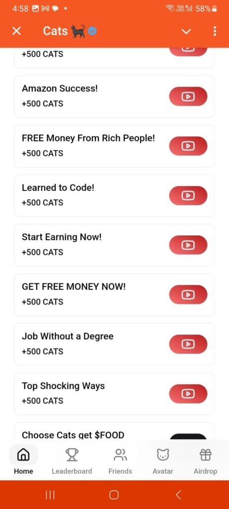 CATS Video Code for 16th Oct: Guide to Earn Free 500 $CATS Daily 3 crypto news