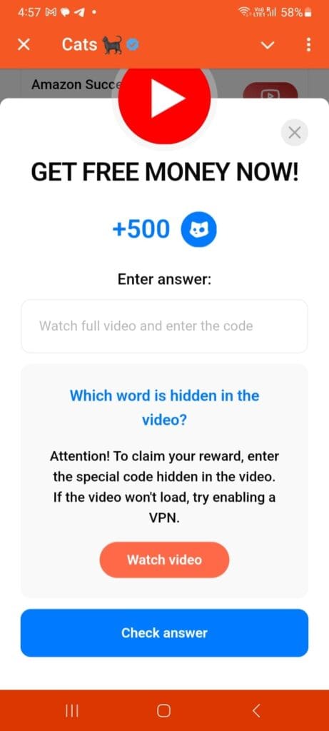 CATS Video Code for 16th Oct: Guide to Earn Free 500 $CATS Daily 1 crypto news