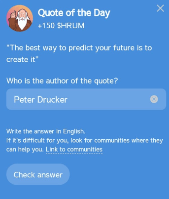 Hrum Quote of the Day: Unlock Your 11th October $HRUM Rewards 2 crypto news