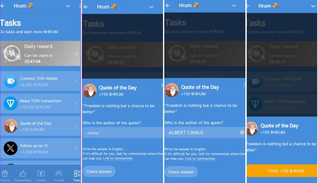Hrum Quote of the Day: Unlock Your 17th October $HRUM Rewards 3 crypto news
