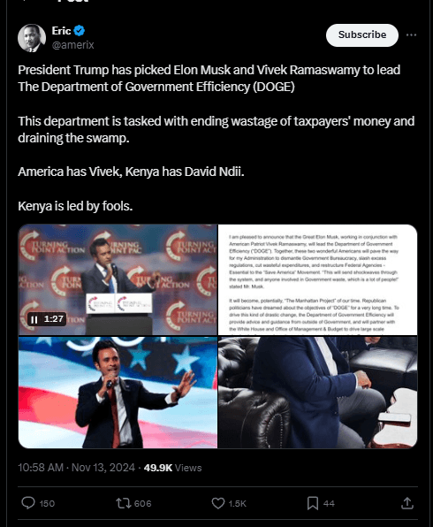 Trump’s D.O.G.E. Led by Musk and Ramaswamy: A New Era of Reduced Bureaucracy! 4 crypto news