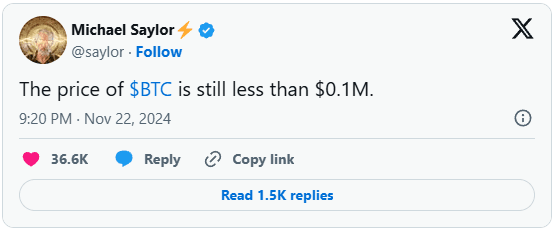 Kiyosaki Follows Saylor’s Tactical Bitcoin Strategy as BTC Nears $100K 2 crypto news