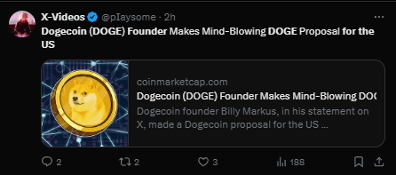 Dogecoin Founder Proposes Revolutionary DOGE Plan for the US 2 crypto news