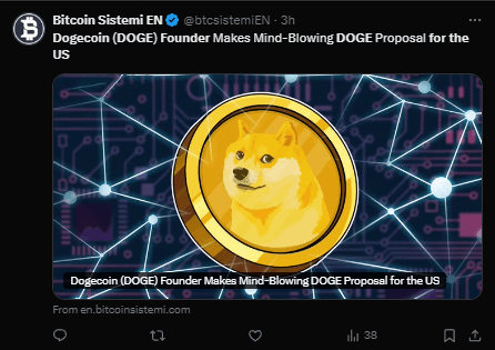 Dogecoin Founder Proposes Revolutionary DOGE Plan for the US 3 crypto news