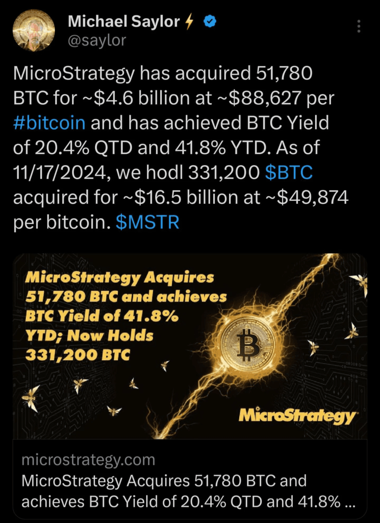 Michael Saylor’s Bitcoin Proposal and Bold $100K Year-End Predictions 2 crypto news