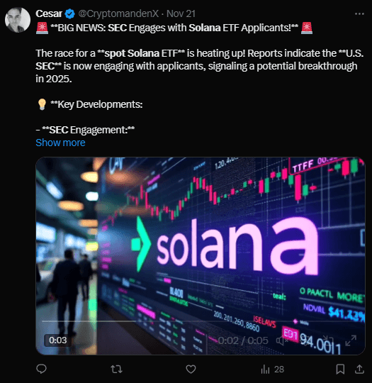 Solana Spot ETFs Approval: SEC Deadline Looms—What Happens Next? 2 crypto news