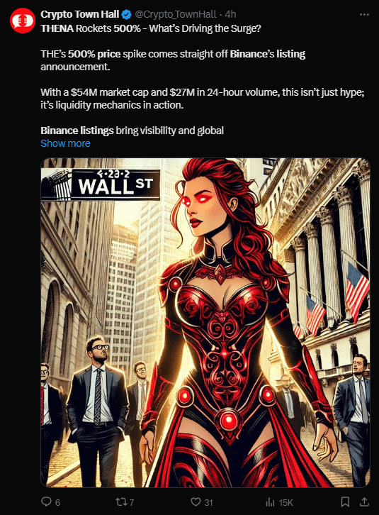 THENA Crypto Price Skyrockets 500% Post Binance Listing! 3 crypto news