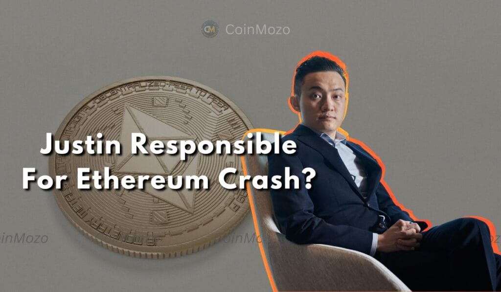 Why Did Ethereum Crashed? Justin Sun's $143 ETH Sale Explained 1 Ethereum crash