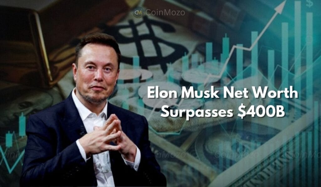 Elon Musk’s Net Worth Skyrockets to $400 Billion: Tesla, SpaceX, and xAI Lead the Charge 1 crypto news