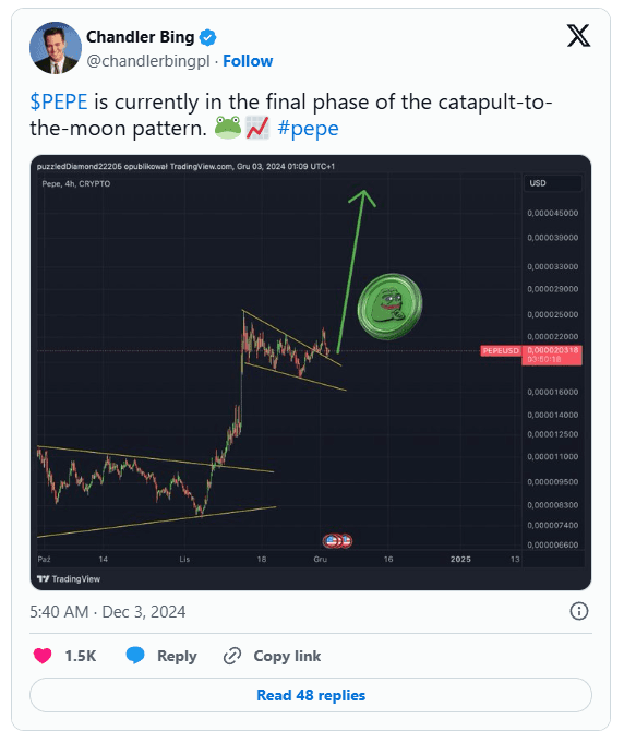 Pepe Coin Ready to Explode? 7X Growth as Whales and Reddit Army Team Up 3 pepe coin